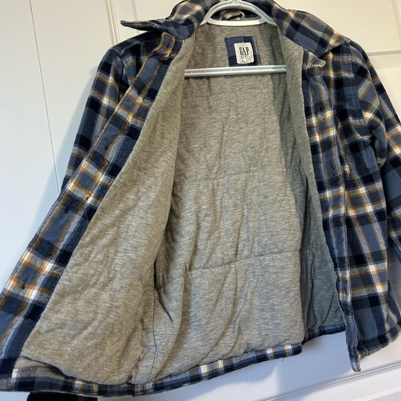 GAP Kids Shacket Plaid Coat Fall - Picture 5 of 6